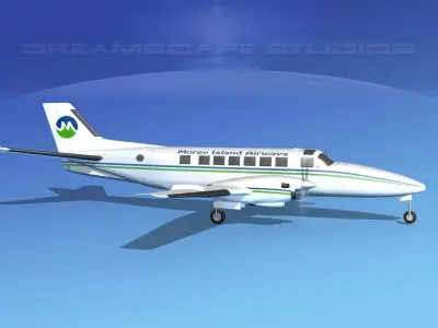 Beechcraft B99 Morey Island 3D model