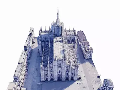 Milan Cathedral Low-poly 3D model purchase