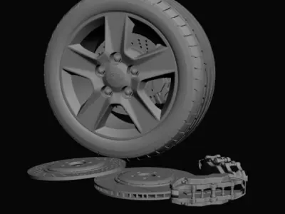 Wheel Kia 6 3D model