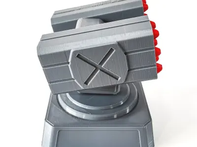 Sci Fi Missile Turret 3D print model