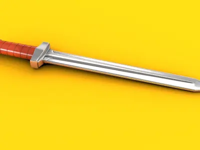 Flash Gordon Movie 1981 Ming Guard Sword  3D model