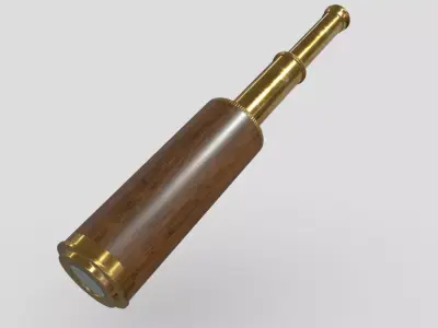 CC0 - Spyglass Free low-poly 3D model