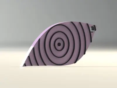 rinnegan keychain main part  Free 3D print model