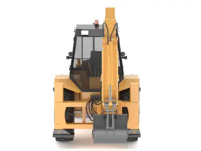 Case 580 G 4X4 Backhoe Loader 3D model