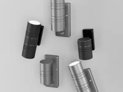 outdoor wall light 3d model Low-poly 3D model