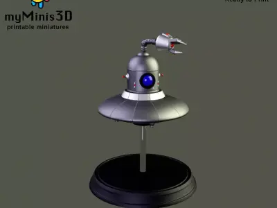 Dron 2 of the Invader Robots Warband 3D print model