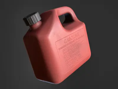 Plastic Jerry Can Low-poly 3D model