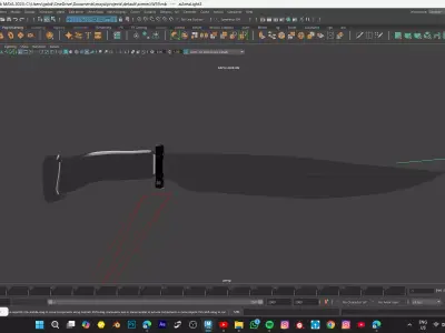 KNIFE MODEL Low-poly 3D model purchase