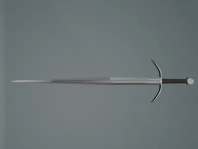 game ready low poly sword Free low-poly 3D model buy