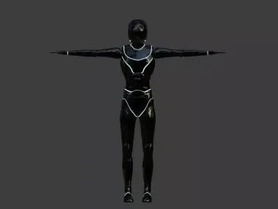 Sci Fi Woman Free 3D model
