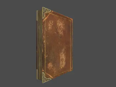 Antique Book Low-poly 3D model