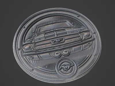 Car Pendant Medallion 3D print model