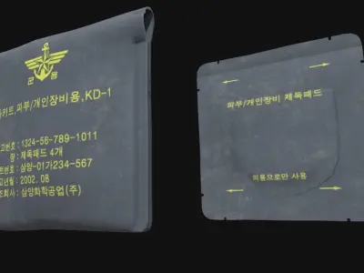 KD-1  ROKA Personal Decontamination Kit Low-poly 3D model