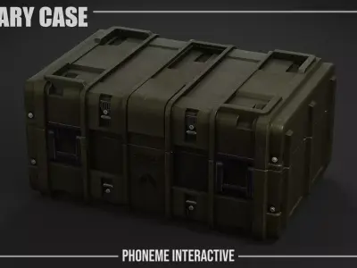 Military Case - Game Ready Tactical Crate with 4K PBR Textures Low-poly 3D model