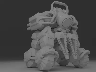 robot automata 3D model