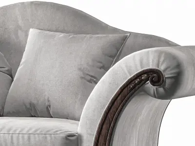 juliettes interiors italian armchair art 147 3D model