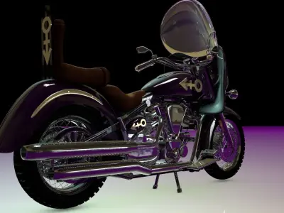 Prince Purple Rain Bike 3D model