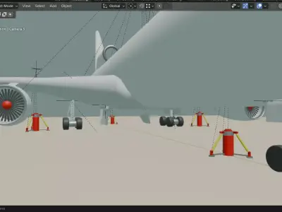airplane Free 3D model 5