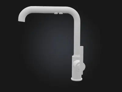 Chrome Kitchen Faucet Modern Functional Design for Everyday Use 3D model