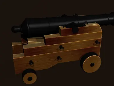 Medieval weapons Low-poly 3D model 3