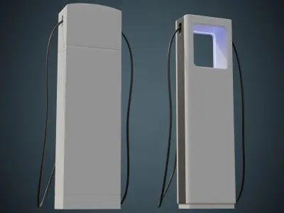 Electric Car Charger 1 Basic 3D model