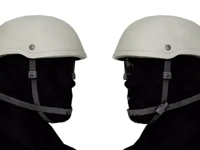 MICH HELMET HIGH CUT Low-poly 3D model