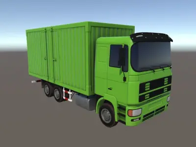 Transport Truck Low-poly 3D model