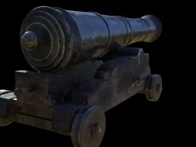 Cannon old 3D model purchase
