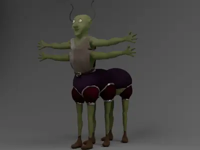 alien creature 3D model
