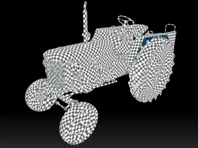 Tractor Zetor 25K 3D model