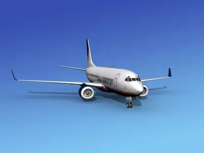 Boeing 737-700ER Vasser Charter Jet 3D model
