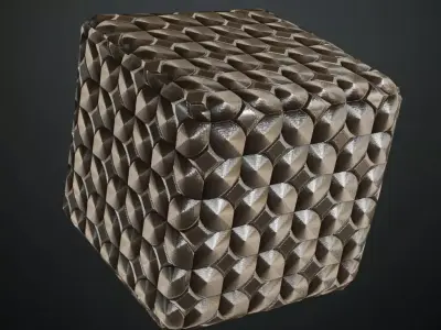 Metal Sci-Fi Panels Geometric PBR Seamless Texture