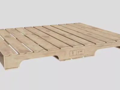 Wood Shipping Pallet 3D model