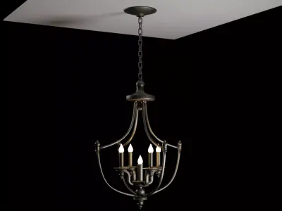 Mid-Poly Chandelier  3D model