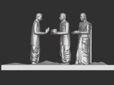 old culture of India 3D print model