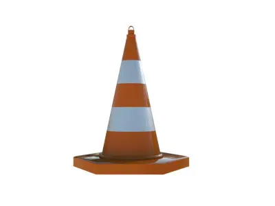 Traffic Cone Free low-poly 3D model purchase
