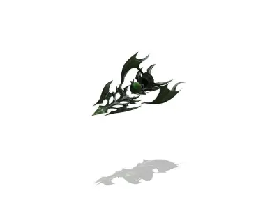 Demonic Battle-Gloves Low-poly 3D model
