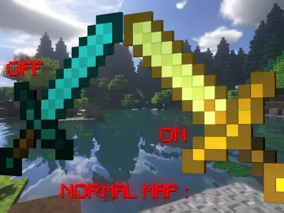 Minecraft Sword Low-poly 3D model