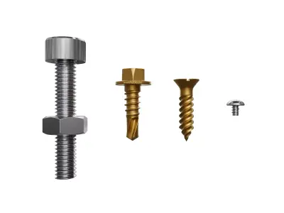Screw nut 3D model
