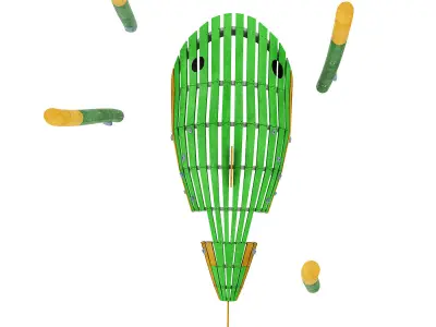 Children Playground Fish 3D model