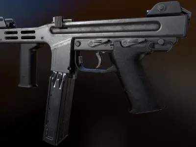 Spectre M4 Low-poly 3D model