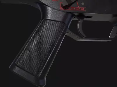 UMP45 Submachine Gun Low-poly 3D model