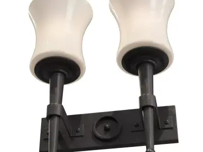 2 Lamp Wall Light 3D model