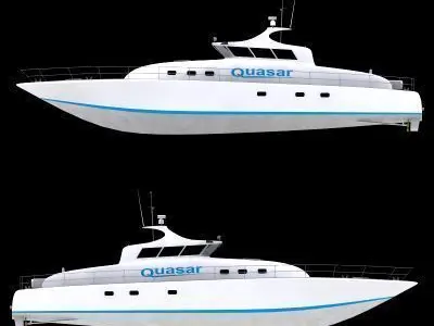 Motor Yacht - 01 - 3D model