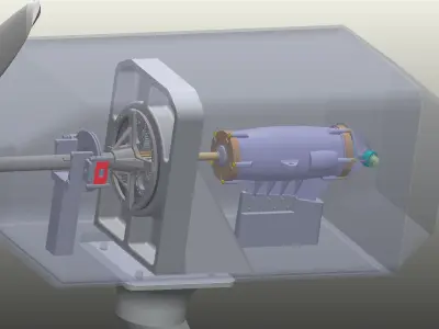 Tidal Stream Turbine Free 3D model