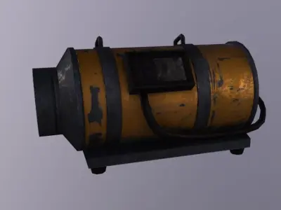 Smoke Machine Low-poly 3D model purchase