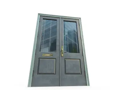 Historic Double Door Entrance SoHo Style 3D model