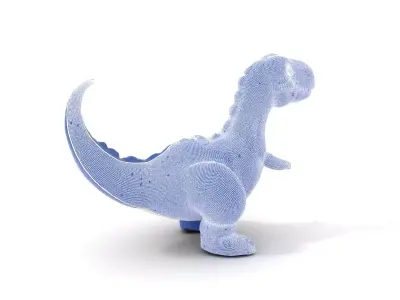 Playful Dinosaur Figurine model pack Low-poly 3D model