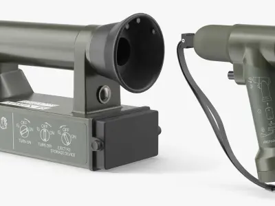 PROENGIN AP2C Chemical Agent Detector with Adapter Set 3D model