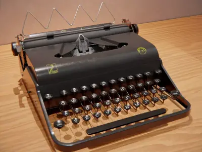Juwel Model 3 Typewriter Low-poly 3D model